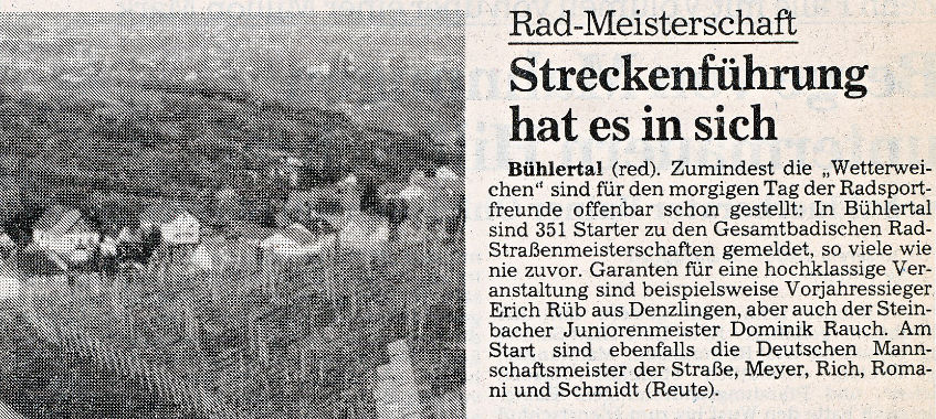 Mehr über den Artikel erfahren Streckenführung  hat es in sich